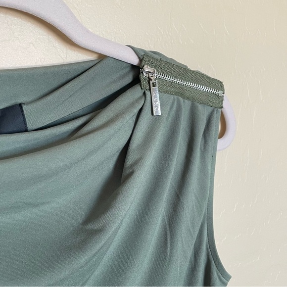 DKNY Olive Cowl Neck Shell Top - NWT - Picture 4 of 8